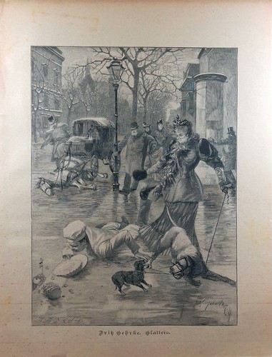 Original holzstich 1895 - um,