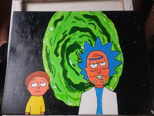 Rick and morty - and, leinwand