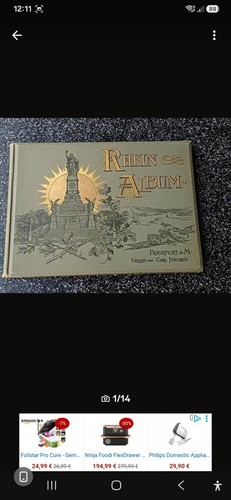 1880 rhein album - rhein, gezeichnet
