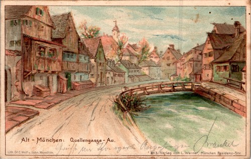 Litho gruss aus münchen - litho,