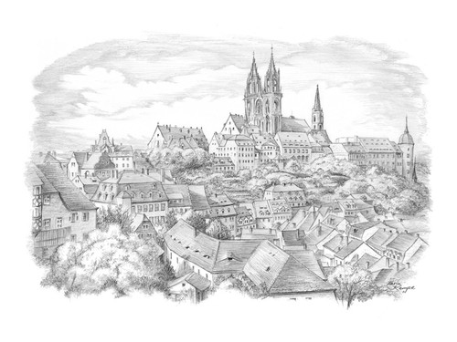 Landschaftsbild meißen - landschaftsbild,